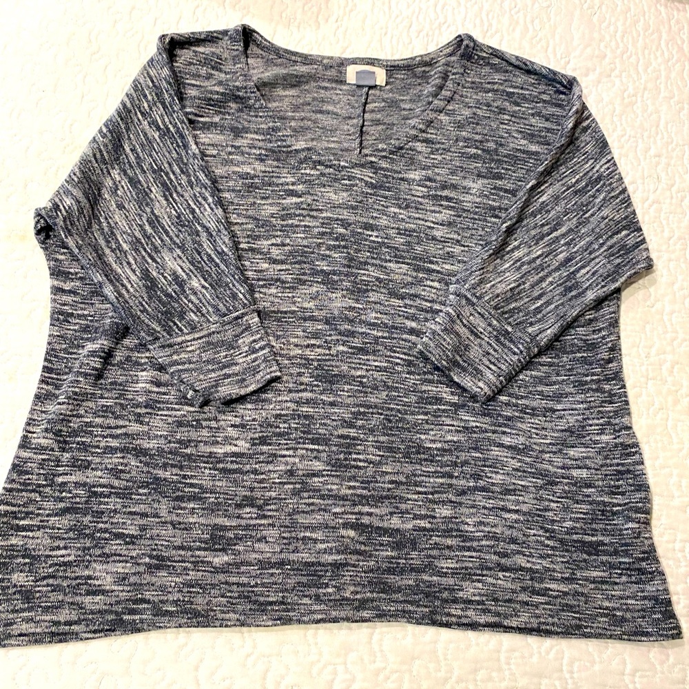 Gray dolman sleeve top